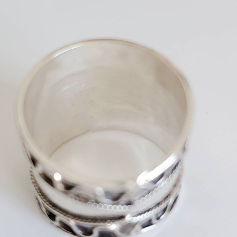 Sterling Silver Concave Thumb Ring