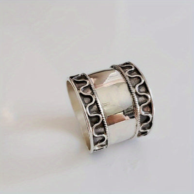 Sterling Silver Concave Thumb Ring