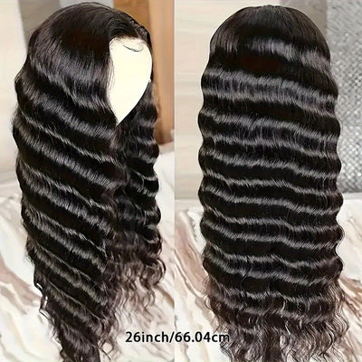 13x6 Ready To Wear Deep Wave Glueless Lace Front Prepluck  Human Hair  Wig