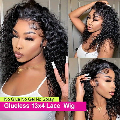 13x6 Ready To Wear Deep Wave Glueless Lace Front Prepluck  Human Hair  Wig