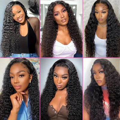 13x6 Ready To Wear Deep Wave Glueless Lace Front Prepluck  Human Hair  Wig