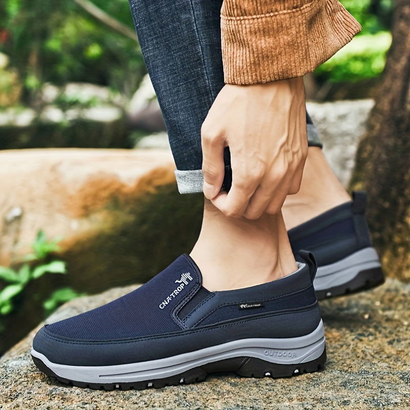 Men's Slip-on Sneakers - Comfortable And Breathable Walking Shoes