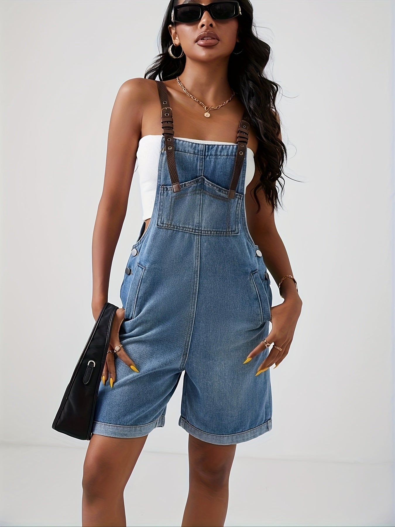 Women Denim Romper