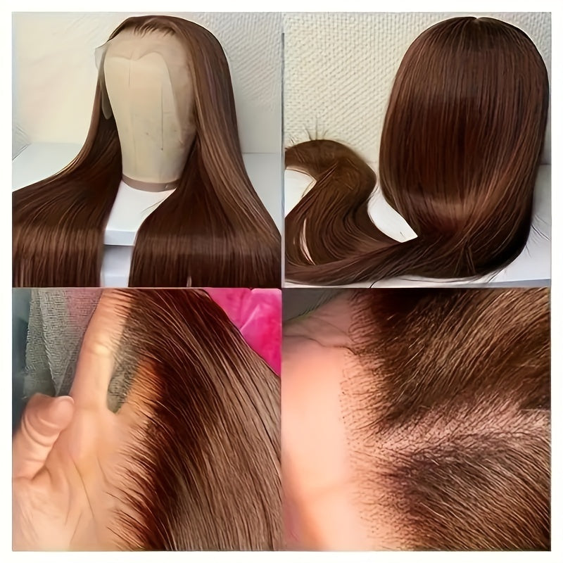 250% Density 13×6 Glueless Straight Human Hair Wigs Pre Plucked With Baby Hair