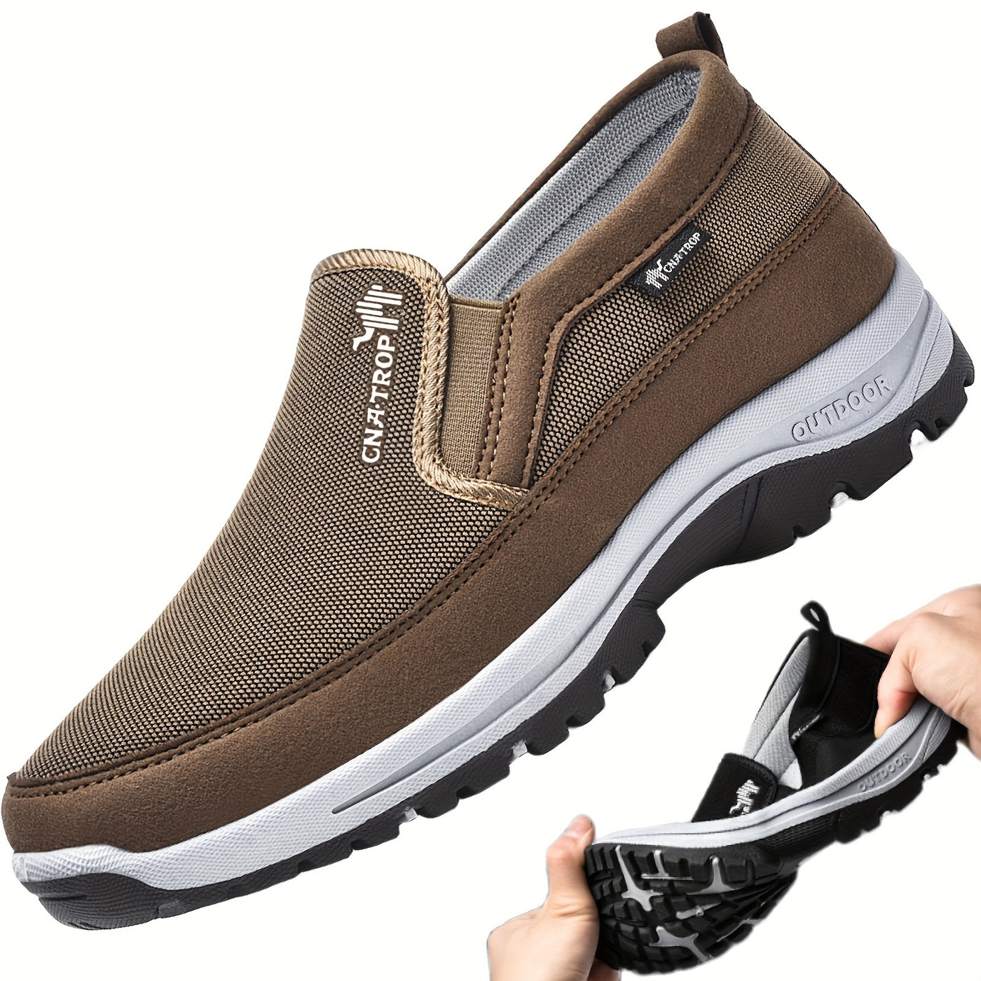 Men's Slip-on Sneakers - Comfortable And Breathable Walking Shoes