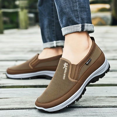 Men's Slip-on Sneakers - Comfortable And Breathable Walking Shoes