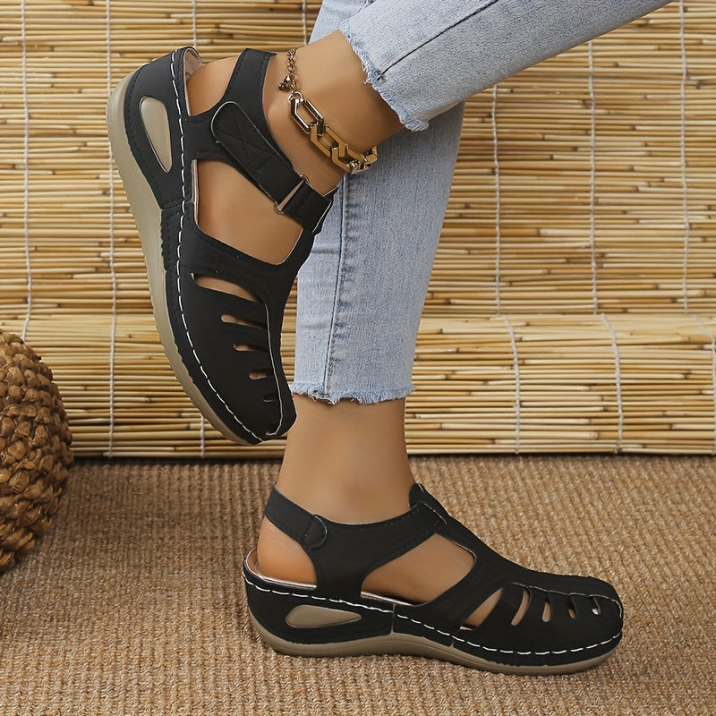 Casual Slip On Closed Toe Lightweight Flat Sandals