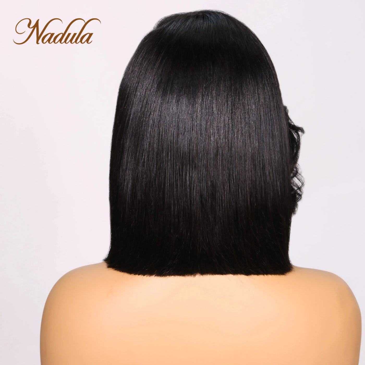 Bye Bye Knots Wig 2.0™ | 7x5 Layer Cut Straight Hairstylist Same Wig Tiny Bleached Lace Frontal Black Feathered Bob Wig