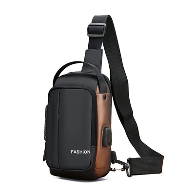 Small Version Men's Waist Packs Chest Fanny Anti-theft Password Lock Shoulder Bag