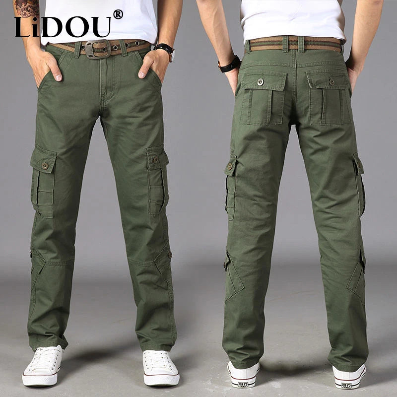 Men Casual Camouflage Pants with Pockets