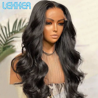 Brazilian Remy Body Wave 13x4 Lace Frontal Human Hair Wavy Wig