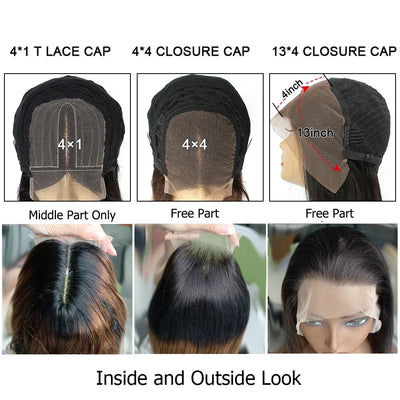 13x4 Jerry Curly Human Hair Ginger Brown Preplucked Transparent Lace Front Wig