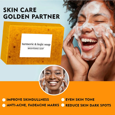 Turmeric Kojic Acid Glow Cleaning Soap for Dark Spot and Acne