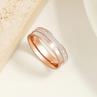 Exquisite Waterproof Stainless Steel Engagement Ring