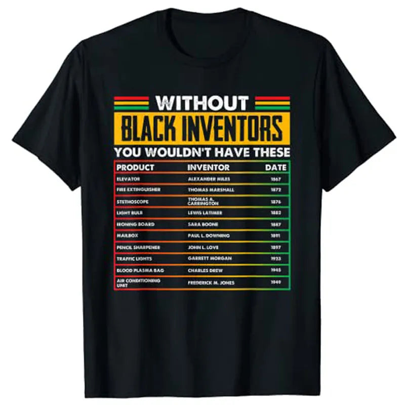 History of Forgotten Black Inventors Black History Month T-Shirt