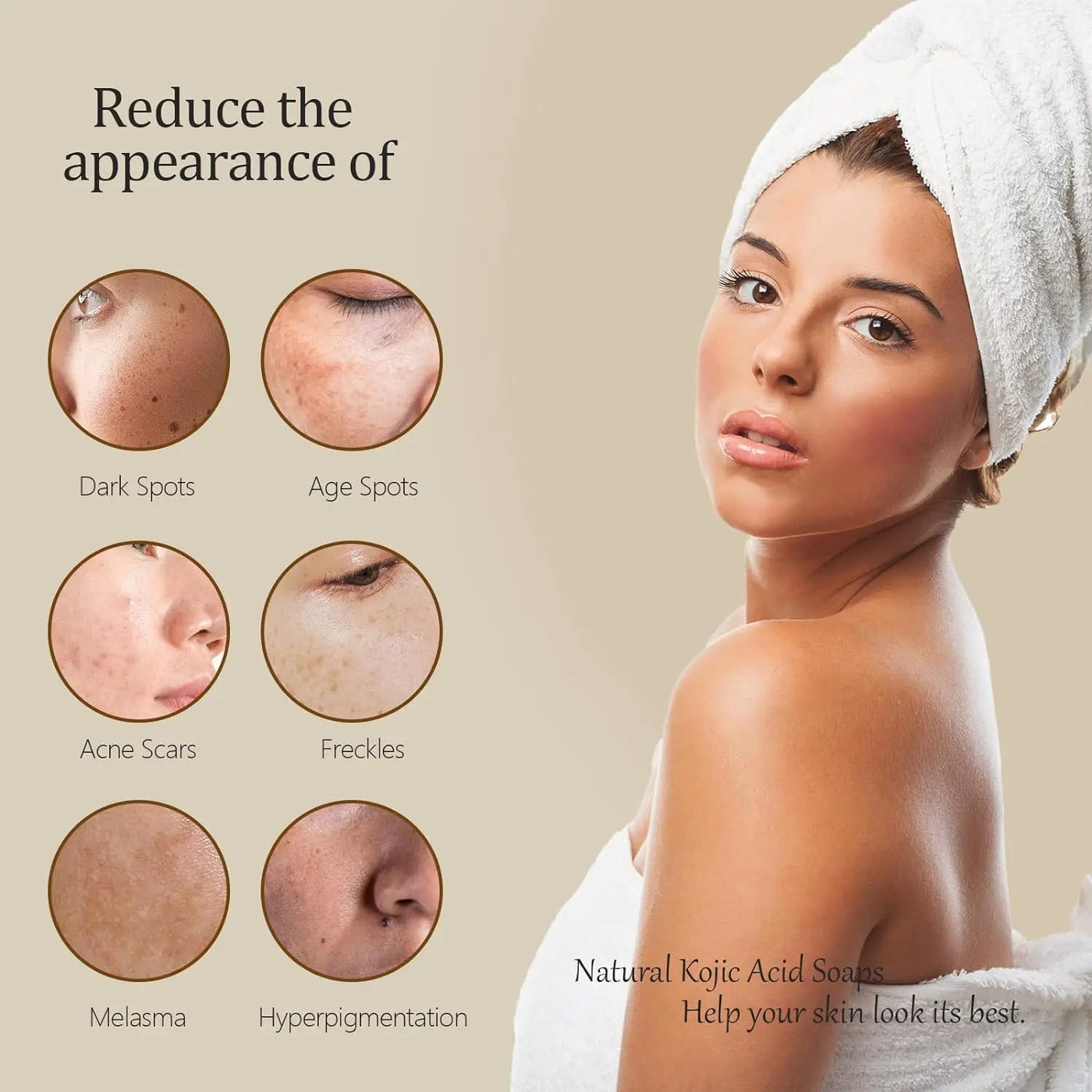 Turmeric Kojic Acid Glow Cleaning Soap for Dark Spot and Acne