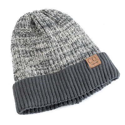 New Unisex Two-Tone Men Winter Knitted Hat