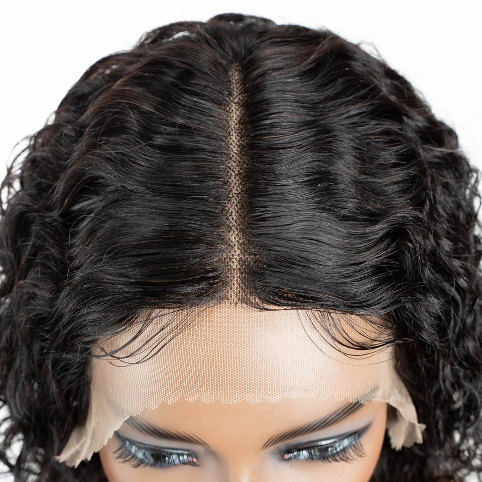 Deep Wave Brazillian Short Curly Bob 13x6x1 Human Hair Wig