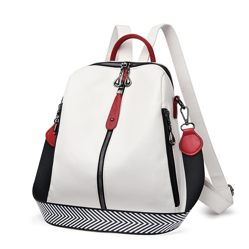 Fashion Women Soft Leather High Quality Backpack