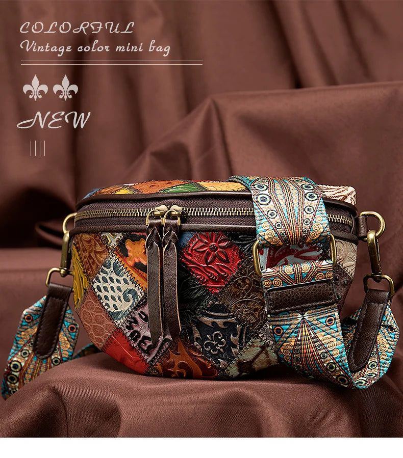 Bohemia Style Waist Leather Chest Crossbody Bag