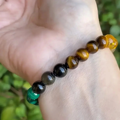 Natural Stone Beaded Women Tiger Eye Bracelets
