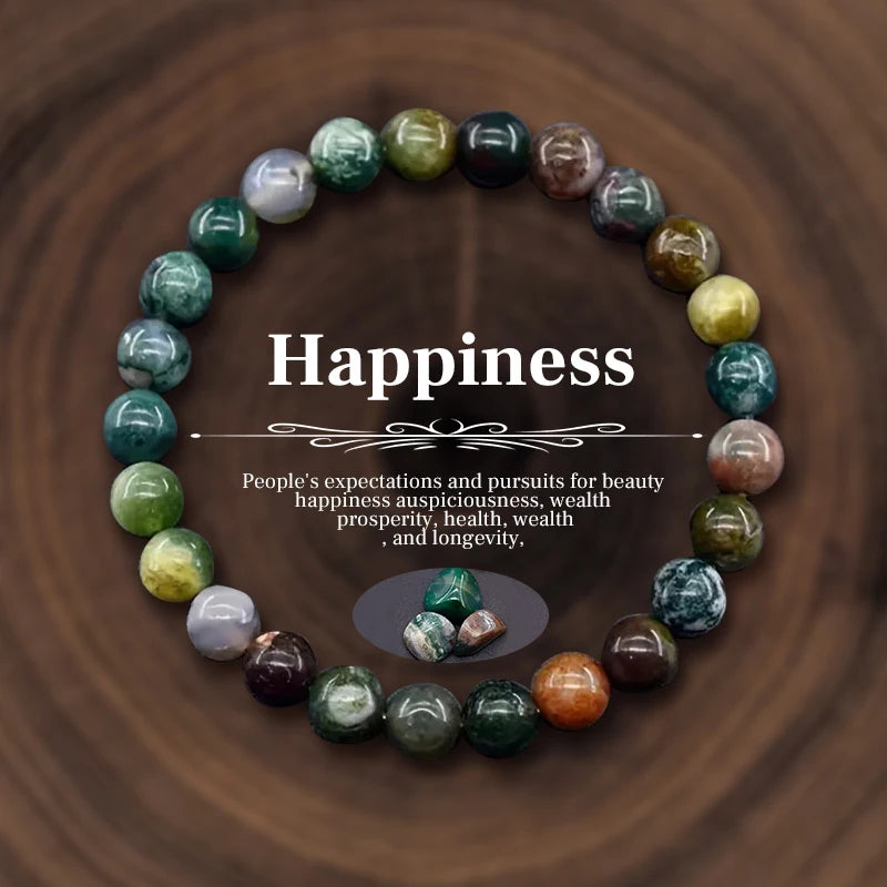 Natural Stone Beads Happiness and Healing Bracelet For Women