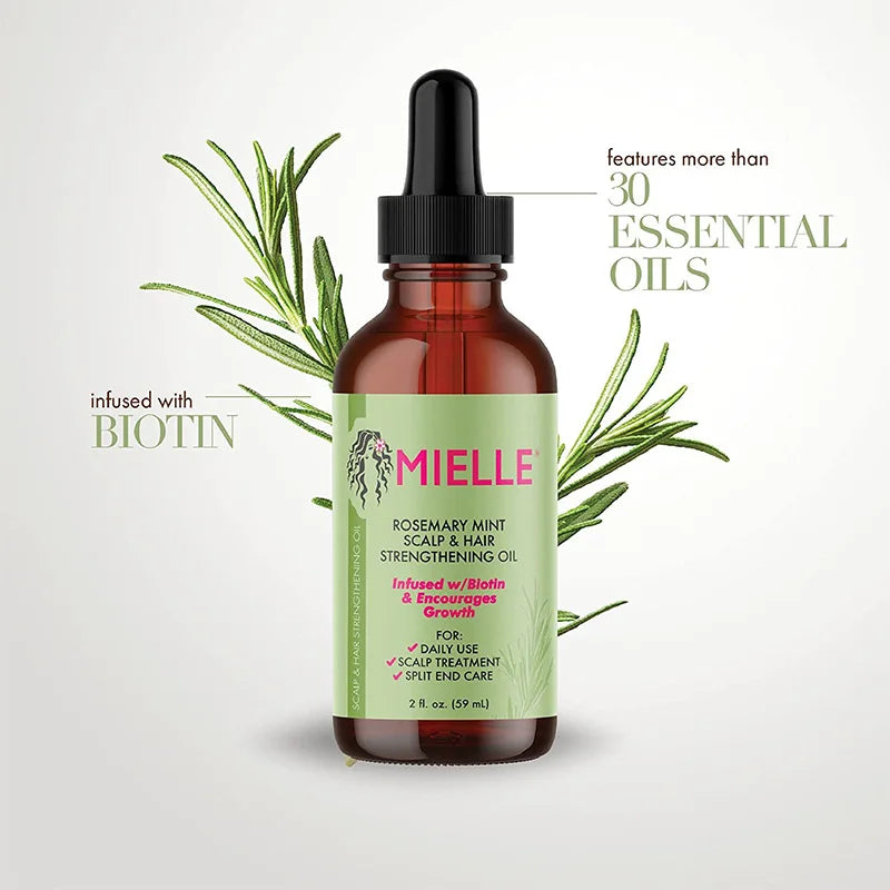 Mielle Rosemary Hair Growth Essential Oil Mint Nourishing Treatment for Split Ends and Dry Organics Hair Loss Treatment For Healthy Hair