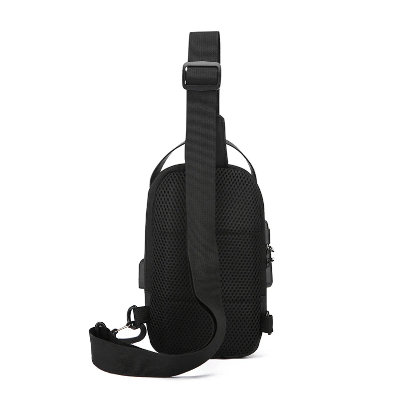 Small Version Men's Waist Packs Chest Fanny Anti-theft Password Lock Shoulder Bag