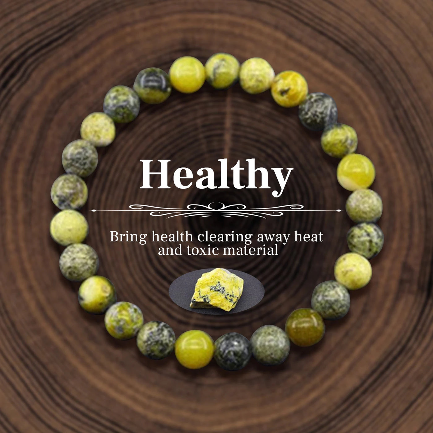 Natural Stone Beads Happiness and Healing Bracelet For Women