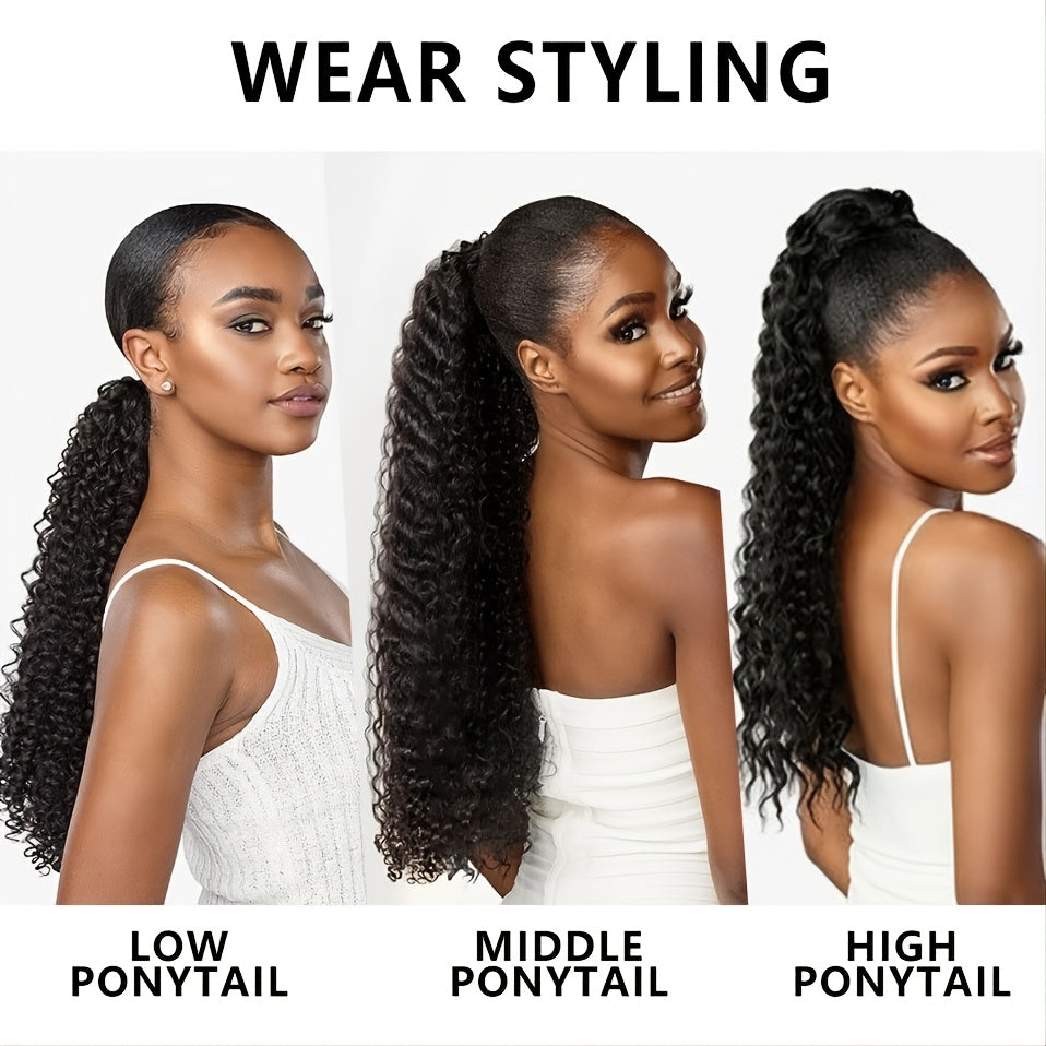 Long Curly Hair Ponytail Synthetic Ponytail