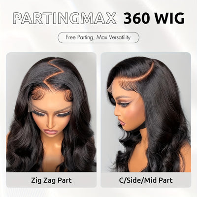 Brazillian Body Wave 360 Full Lace Front Wigs Human Hair Pre Plucked with Baby Hair