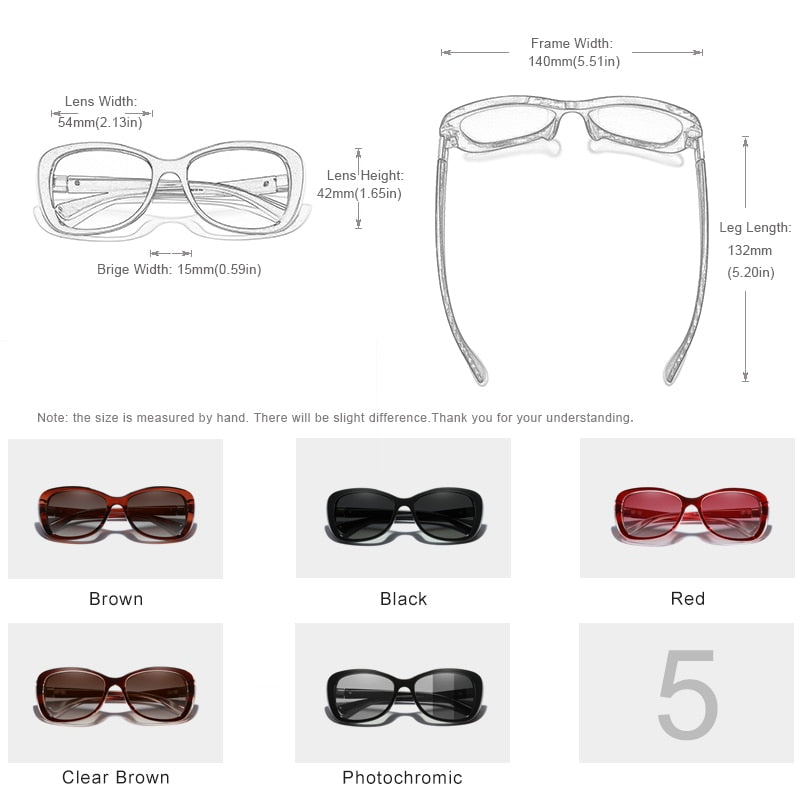 Women Gradient Polarized Lens Luxury Sunglasses