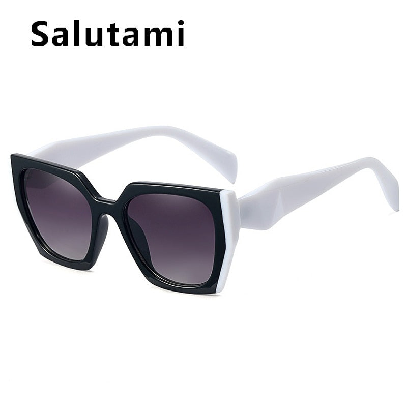 Women Luxury Polygon Square Vintage Sunglasses