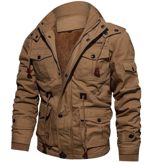 Men Winter Thick Warm Fleece Jacket