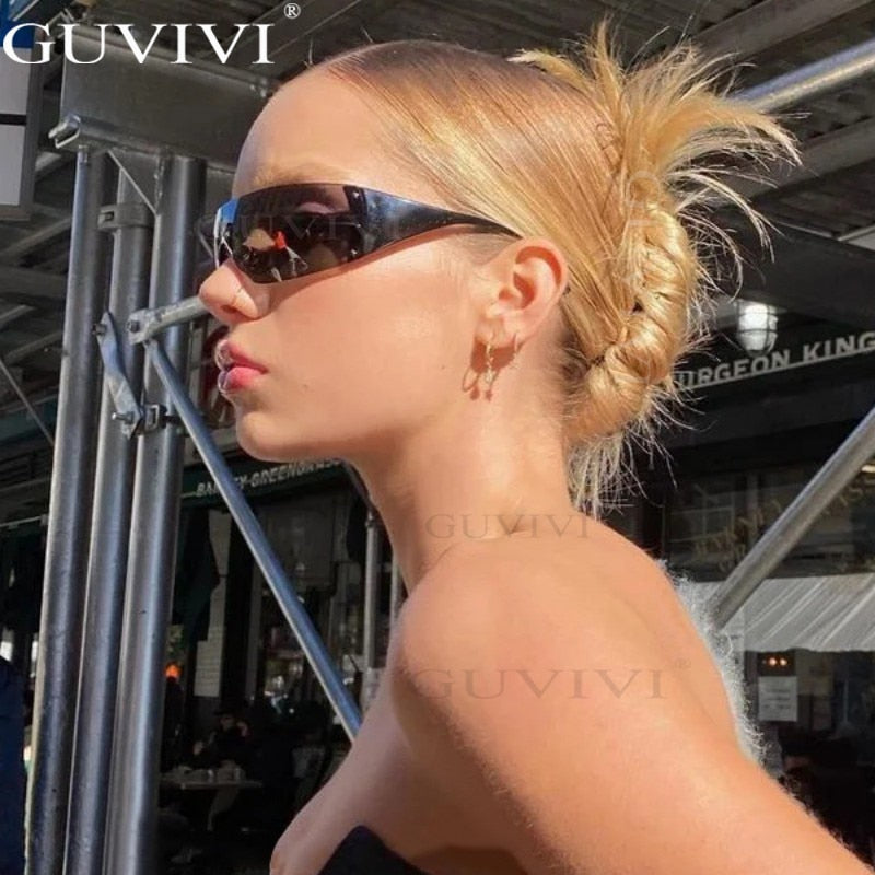 Women Wrap Around One Piece Luxury Sunglasses - UV400