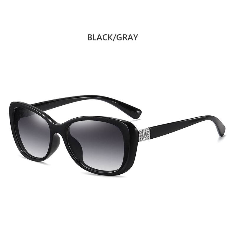 Women Luxury Diamond Gradient Polarized Len Anti-glare Sunglasses
