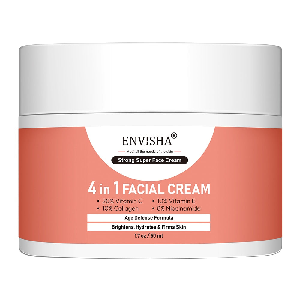 ENVISHA Collagen Face Cream Skin Care Anti-Aging Wrinkle Whitening Moisturizing Shrink Pores Fade Hyaluronic Acid Niacinamide