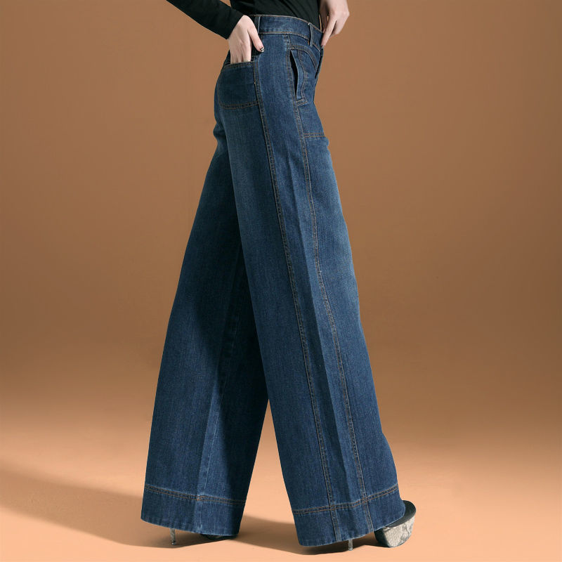 Women Baggy High Waist Denim Vintage Jeans