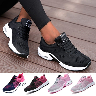 Woman Vulcanize  Platform Casual Breathable Mesh Sneakers