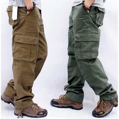 Men's Cargo Casual Multi Pockets Pants - BB's Beauty Supply