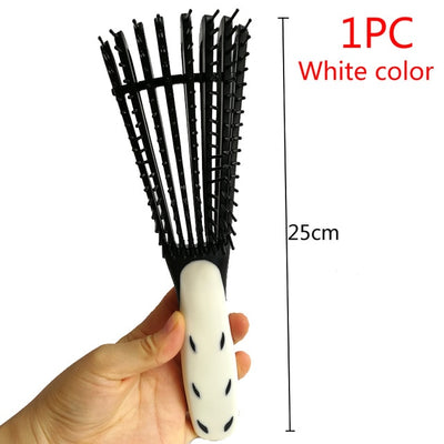 Detangling Plastic Hair Brush Scalp Massage Detangler Wet Curly - BB's Beauty Supply