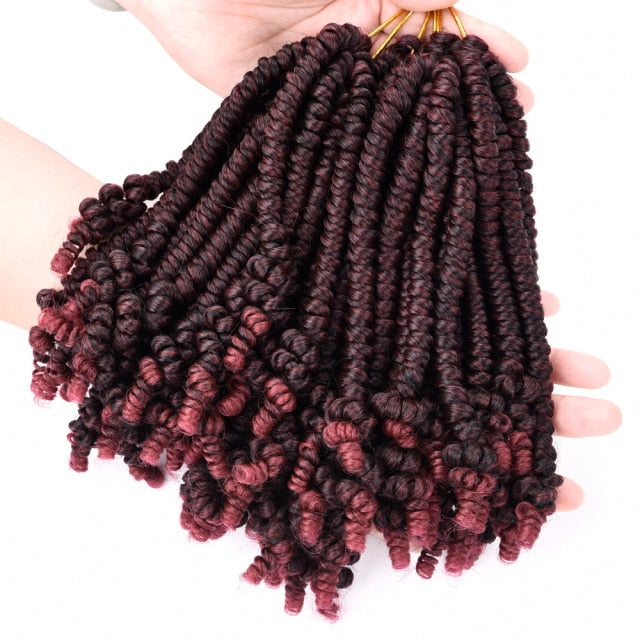 Spring Twist 8 inch Synthetic Crochet Braiding Hair Extensions