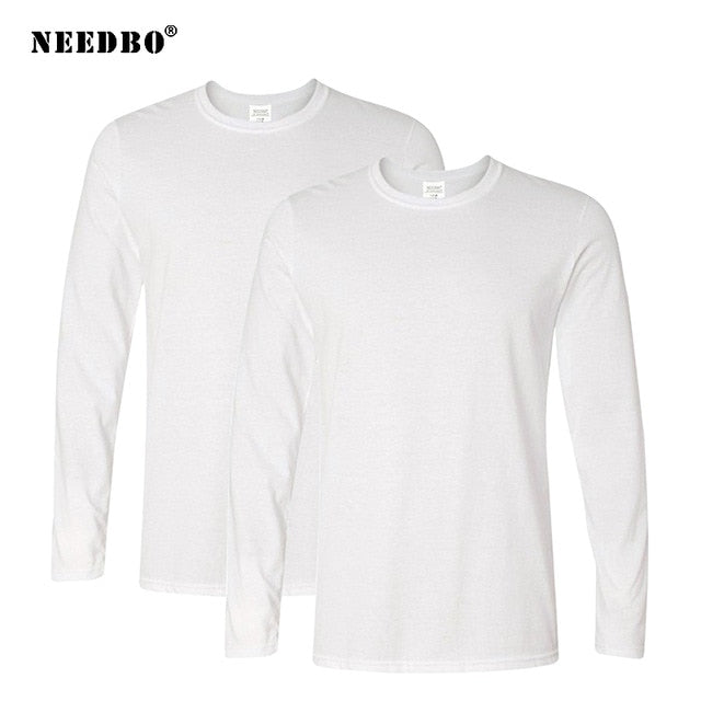 Men 100% Cotton Long Sleeve T Shirt - BB's Beauty Supply