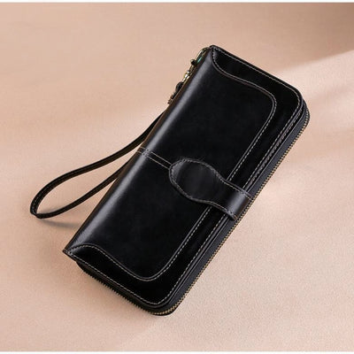 Women Clutch Leather Zipper Wallet - BB's Beauty Supply
